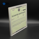 Elevator Inspection Certification Frame #1066